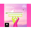 QUEEN TRIPLE BLADES PINK DISPOSABLE RAZORS 6 + 2 FREE